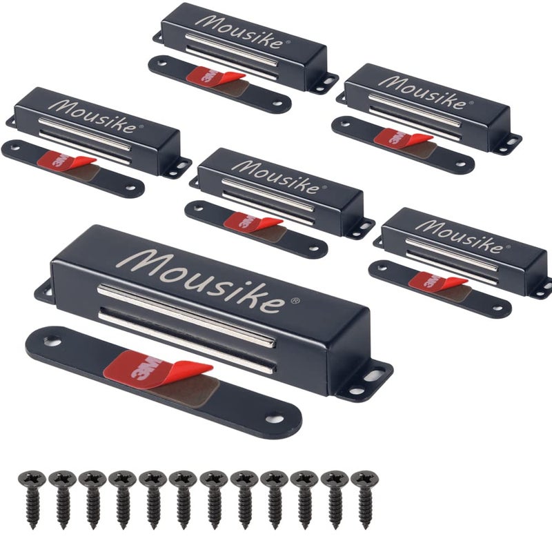 Mousike Magnetic Door Catch Heavy Duty 90lb Door Magnets with Strong Magnetic for Kitchen Cupboard Wardrobe Closet Cabinet Door Drawer Latch - Image 1